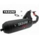 Echappement YASUNI Eco acier noir Suzuki AY50 Moteur Morini