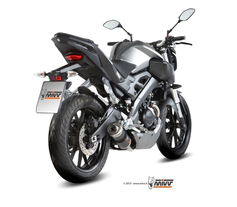 Ligne complète MIVV Urban inox brossé/abs noir Suzuki Burgman 125