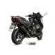 Ligne complète MIVV Oval inox silencieux acier noir/casquette carbone Yamaha T-Max 530