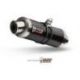 Silencieux MIVV GP inox brossé noir/casquette inox Honda CBR250R