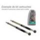 Kit ressort de fourche BITUBO tarage 1,0 avec huile de fourche MOTOREX Suzuki GSR750