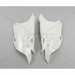 Plaques latérales UFO blanc Kawasaki KX85