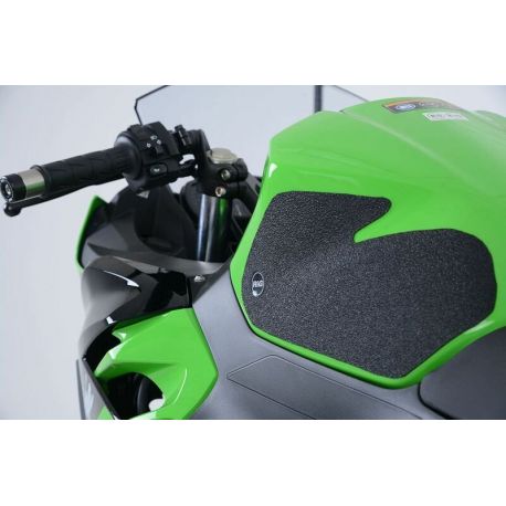 Kit grip de réservoir r&g racing noir 2 pièces kawasaki ninja 400