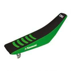 Housse de selle Blackbird Double Grip 3 noir/vert Kawasaki KX85