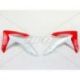 Ouïes de radiateur UFO rouge/blanc Honda CRF250R/450R