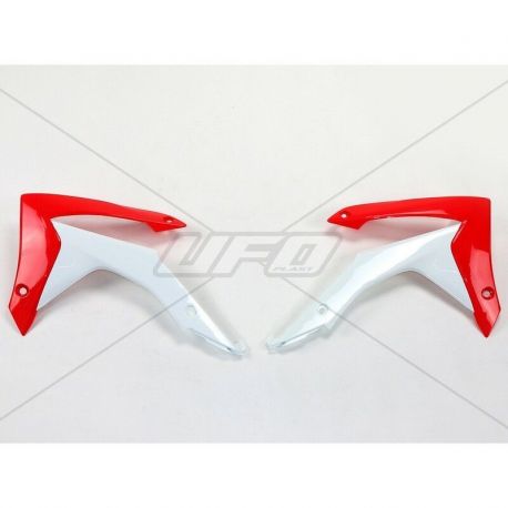 Ouïes de radiateur UFO rouge/blanc Honda CRF250R/450R