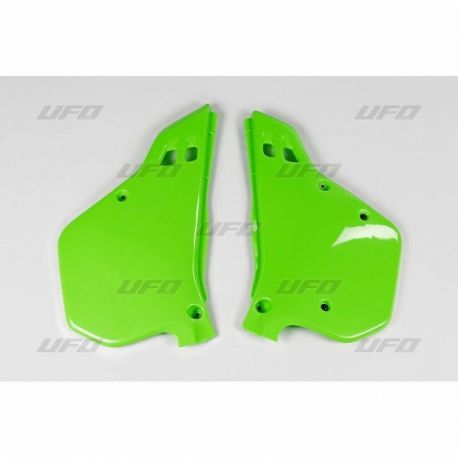 Plaques latérales UFO vert KX Kawasaki KX125/250