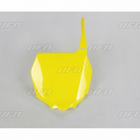 Plaque numéro frontale UFO jaune Suzuki