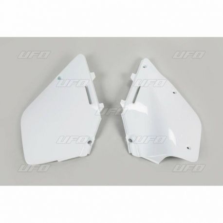 Plaques latérales UFO blanc Suzuki RM125/250