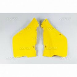 Plaques latérales UFO jaune Suzuki RM250