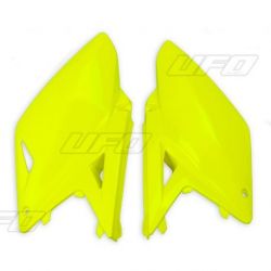 Plaques latérales UFO jaune fluo Suzuki RM-Z250