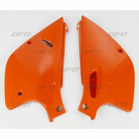 Plaques latérales UFO orange KTM