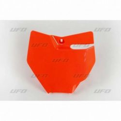 Plaque numéro frontale UFO orange KTM SX85