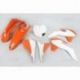 Kit plastique UFO couleur origine (2015) orange/blanc KTM