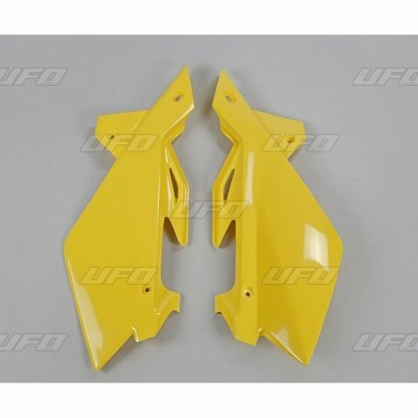 Plaques latérales UFO jaune Husqvarna