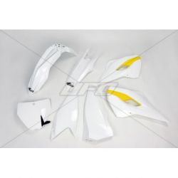 Kit plastique UFO couleur origine (2015) blanc/jaune Husqvarna