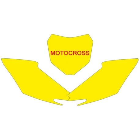 Fonds de plaque BLACKBIRD jaune Honda CRF250R/450R