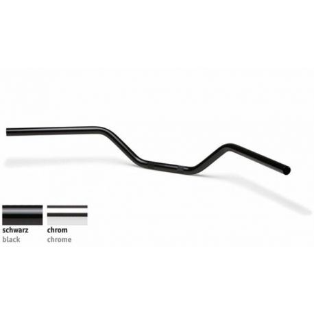 Guidon LSL Flat Track noir Ø22,2mm