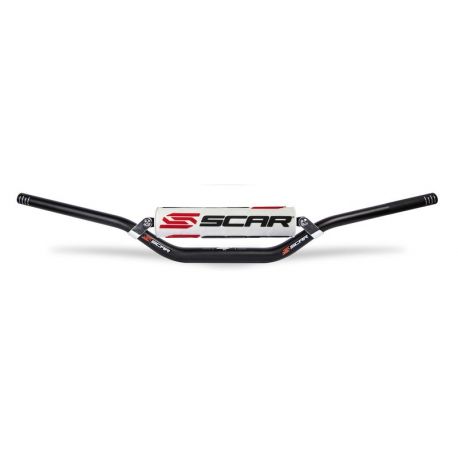 Guidon Ø 28,6 SCAR X² Evolution RC Style avec barre mousse blanche Honda CRF/Kawasaki KXF