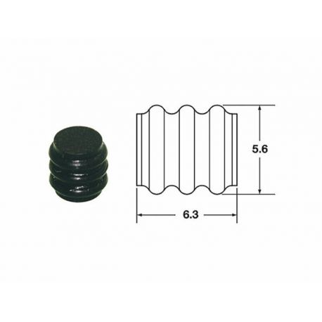 Joints silicone plein 090 SMTO BIHR Ø1,7mm noir - 50pièces