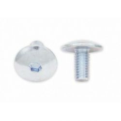 Vis tête bombée plate BOLT M6x1x12mm 10 pièces