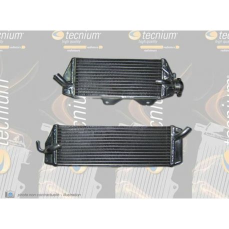 Radiateur oversize gauche soudé TECNIUM Kawasaki KXF250