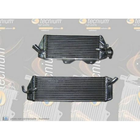 Radiateur oversize droit soudé TECNIUM Suzuki RM-Z250