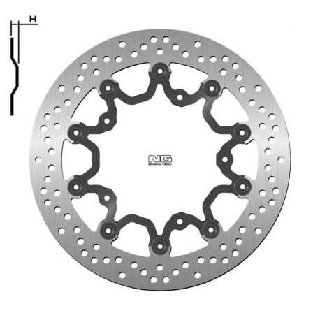 Disque de frein NG 1205 flottant Yamaha T-Max 530