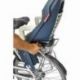 Siège de vélo arrière POLISPORT Guppy Maxi+ CFS fixation porte-bagages - jeans/crème