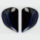 PLATINE ECRAN ARAI SAJ FIELD BLUE CASQUE INTEGRAL