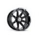 Jante utilitaire MSA Offroad Wheels M12 Diesel noir quad 14x7 4x110 4+3