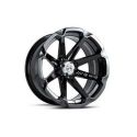 Jante quad et SSV Polaris MSA M12 Diesel noir quad 14x7 4x156 4+3