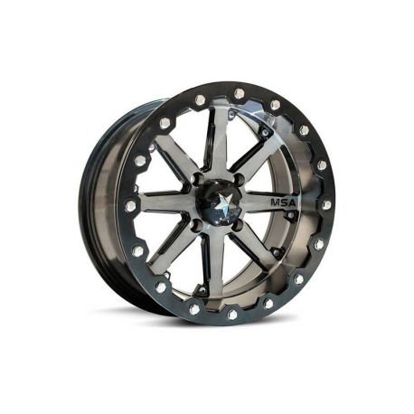 Jante utilitaire MSA Offroad Wheels M21 Lok argent/noir quad 15x7 4x156 4+3