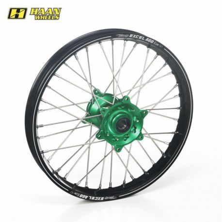 Roue arrière HAAN WHEELS A60 19x2.15x36T noir/vert/argent