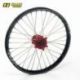 Roue avant complète HAAN WHEELS 21X1.60 jante noire/moyeu rouge Yamaha YZ125