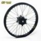 Roue avant complète HAAN WHEELS 17x3,50x36T jante noir/moyeu noir/rayons noir/têtes de rayons noir