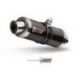 Silencieux MIVV GP inox brossé noir Suzuki GSF650 Bandit