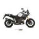 Silencieux MIVV Speed Edge inox brossé noir/casquette carbone Suzuki DL1000 V-Strom