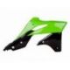 Ouïes de radiateur Polisport couleur origine vert/noir Kawasaki KX250F