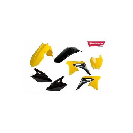 Kit plastiques polisport jaune/noir suzuki rm-z250