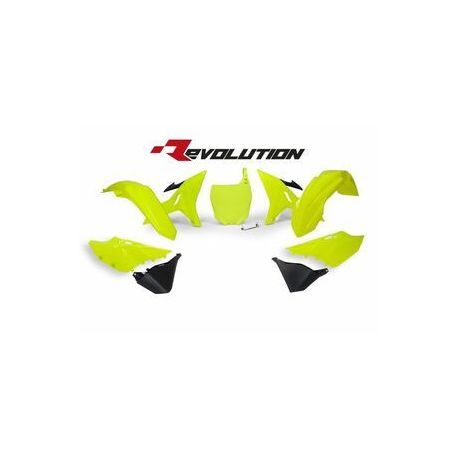 Kit plastiques RACETECH Revolution sans réservoir jaune/noir Yamaha