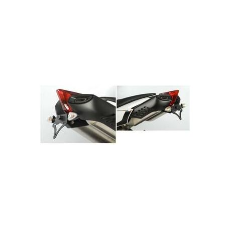 Support de plaque R&G RACING noir Aprilia Dorsoduro