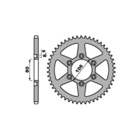 Couronne PBR 42 dents acier standard pas 520 type 3560