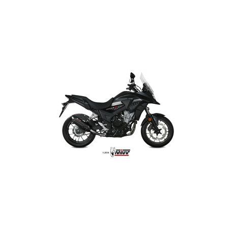 Silencieux MIVV Suono Steel Black/casquette carbone Honda CB500X