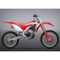 Ligne complète YOSHIMURA RS-9E inox/silencieux double inox/casquette carbone Honda CRF250R