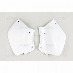 Plaques latérales UFO blanc Honda XR250R/400R