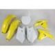 Kit plastique UFO couleur origine jaune/blanc Suzuki RM-Z450