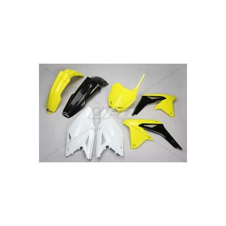 Kit plastique UFO couleur origine jaune/noir/blanc Suzuki RM-Z450