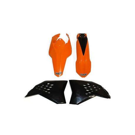 Kit plastique UFO couleur origine orange/noir KTM