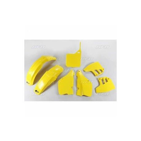 Kit plastique UFO couleur origine jaune Suzuki RM250